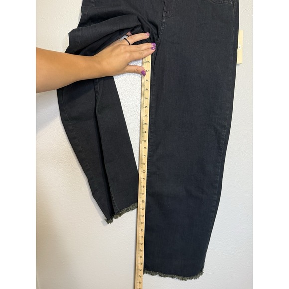 NYDJ Women's Wide Leg Ankle Jeans Dark Blue Size 4 Lift Tuck - Picture 3 of 8